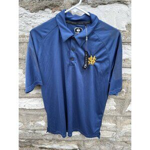 Ogio Men's Hybrid Stay Cool Moisture Wicking Polo Golf Shirt  Navy L NWT